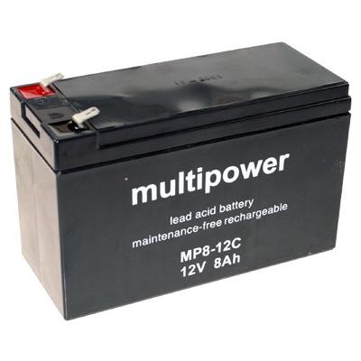 Multipower Blei Akku MP8-12C 12 Volt 8 Ah