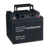 Multipower Blei Akku MP50-12C MPC50-12I 12V 50Ah