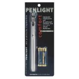 Taschenlampe Penlight Comfort Edelstahl incl. 2 Micro-Alkali-Batterien