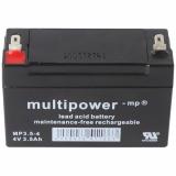 Multipower Blei Akku MP3,5-4 4 4Volt 3,5Ah